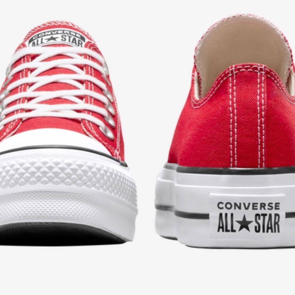 New! Chuck Taylor All Star Lift Platform Sneaker in RED - Womens